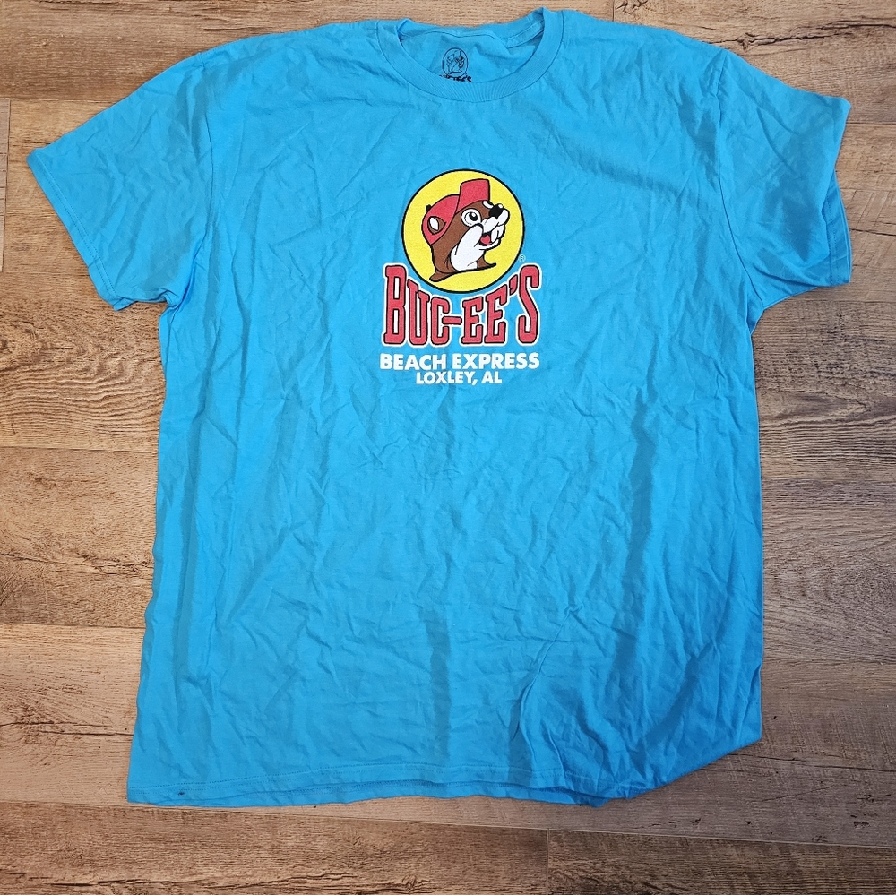 Buc-cees XL blue tshirt